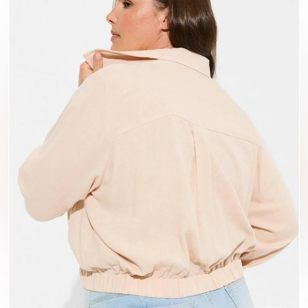 New! Torrid sz 4 Double Gauze Zip Front Jacket‎ 4X